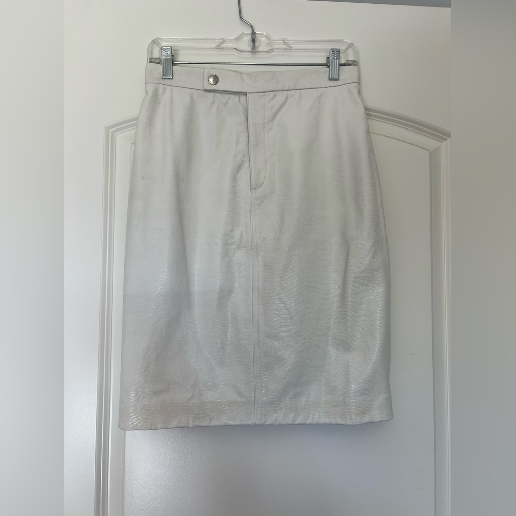 Ralph Lauren Snakeskin-Textured Pencil Skirt Size 6